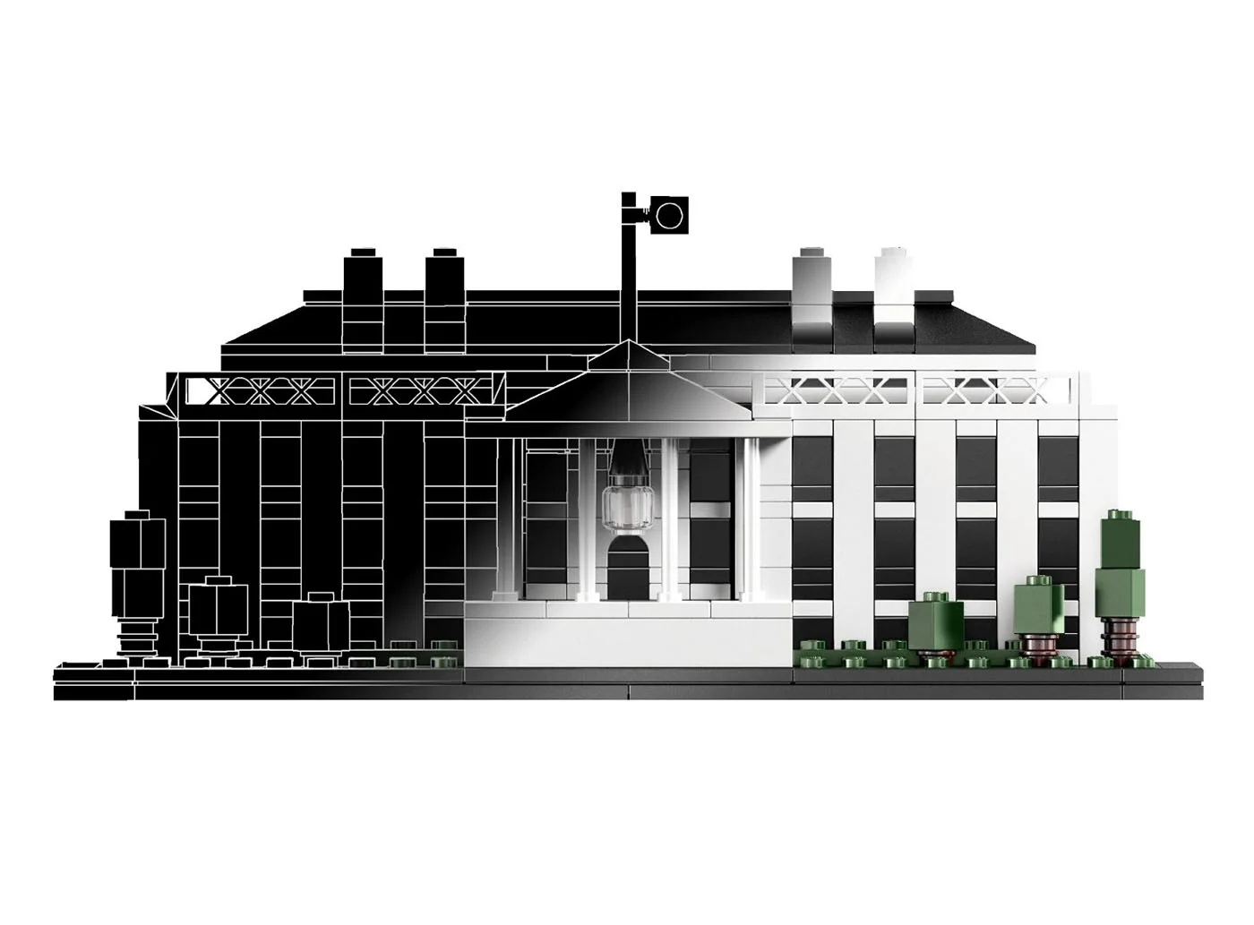 LEGO® Architecture 21006 La Casa Bianca - vue 4