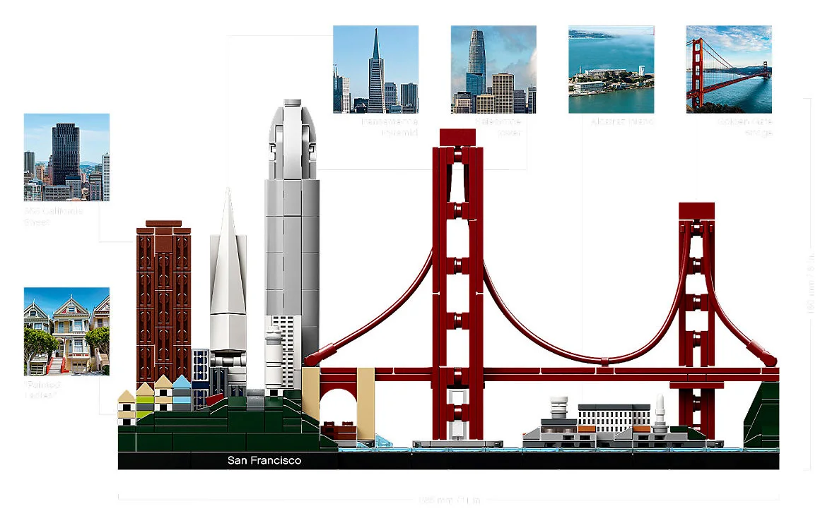 LEGO® Architecture 21043 San Francisco - vue 4