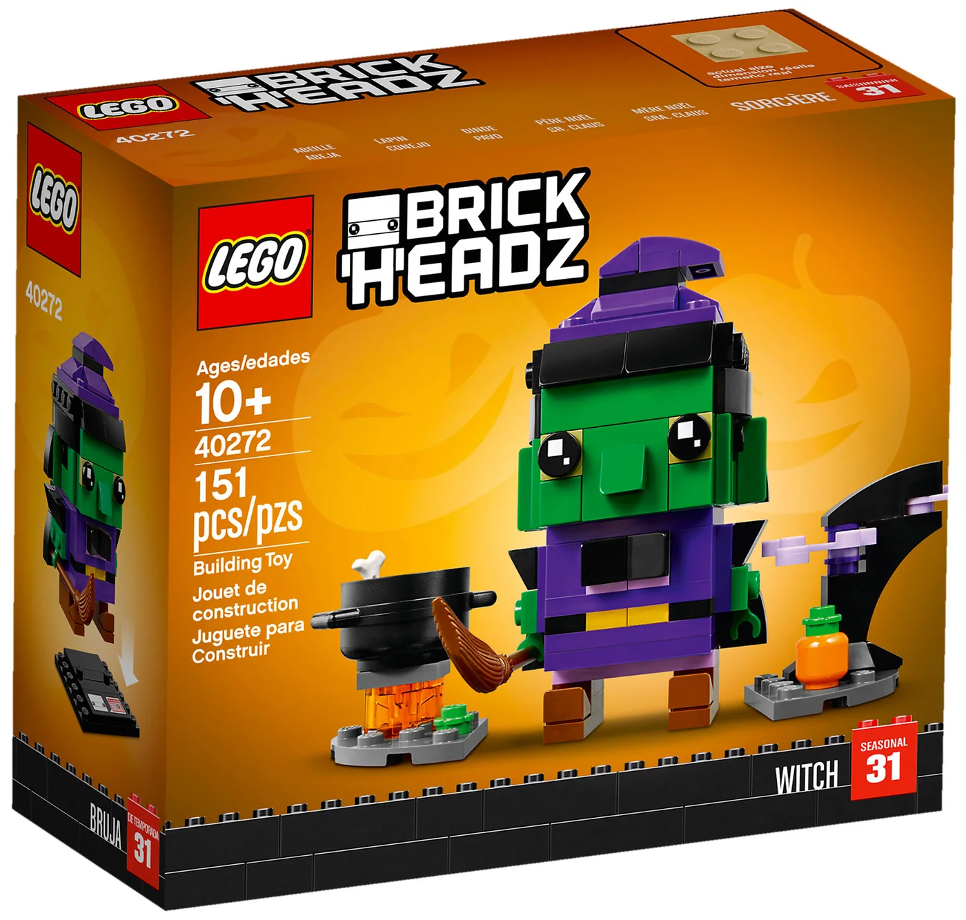 LEGO® BrickHeadz 40272 Strega di Halloween - vue 3