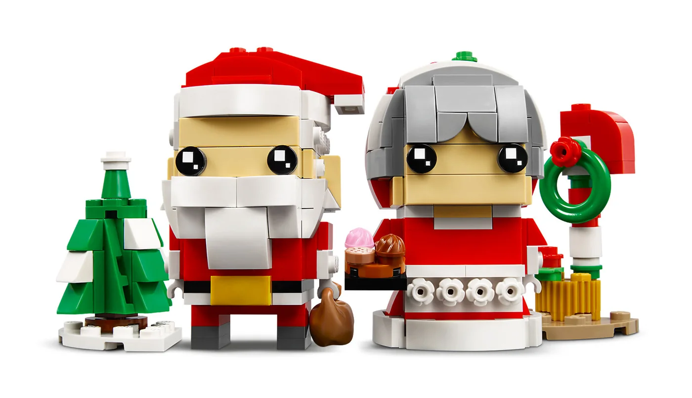 LEGO® BrickHeadz 40274 Signor e Signora Babbo Natale - vue 3