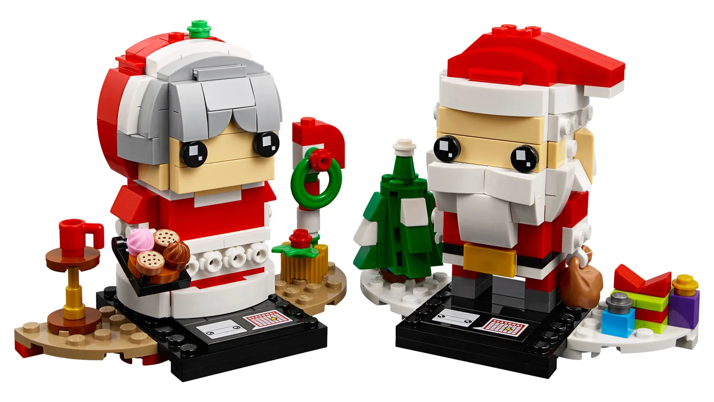 LEGO® BrickHeadz 40274 Signor e Signora Babbo Natale - vue 4