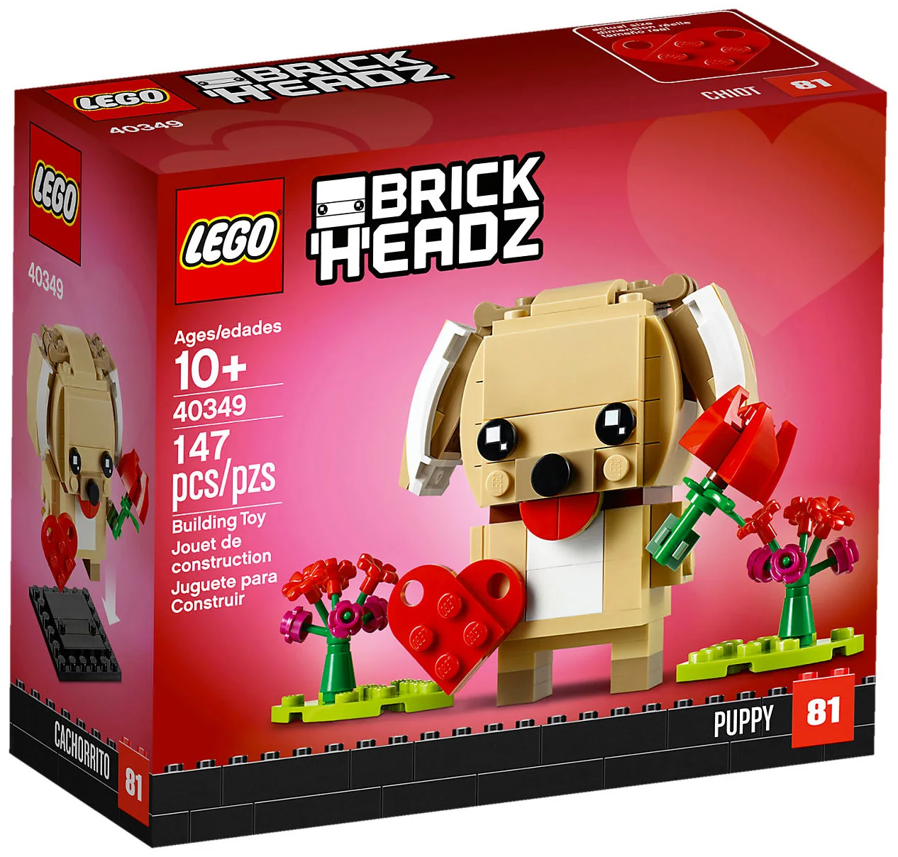 LEGO® BrickHeadz 40349 Cucciolo di San Valentino - vue 2