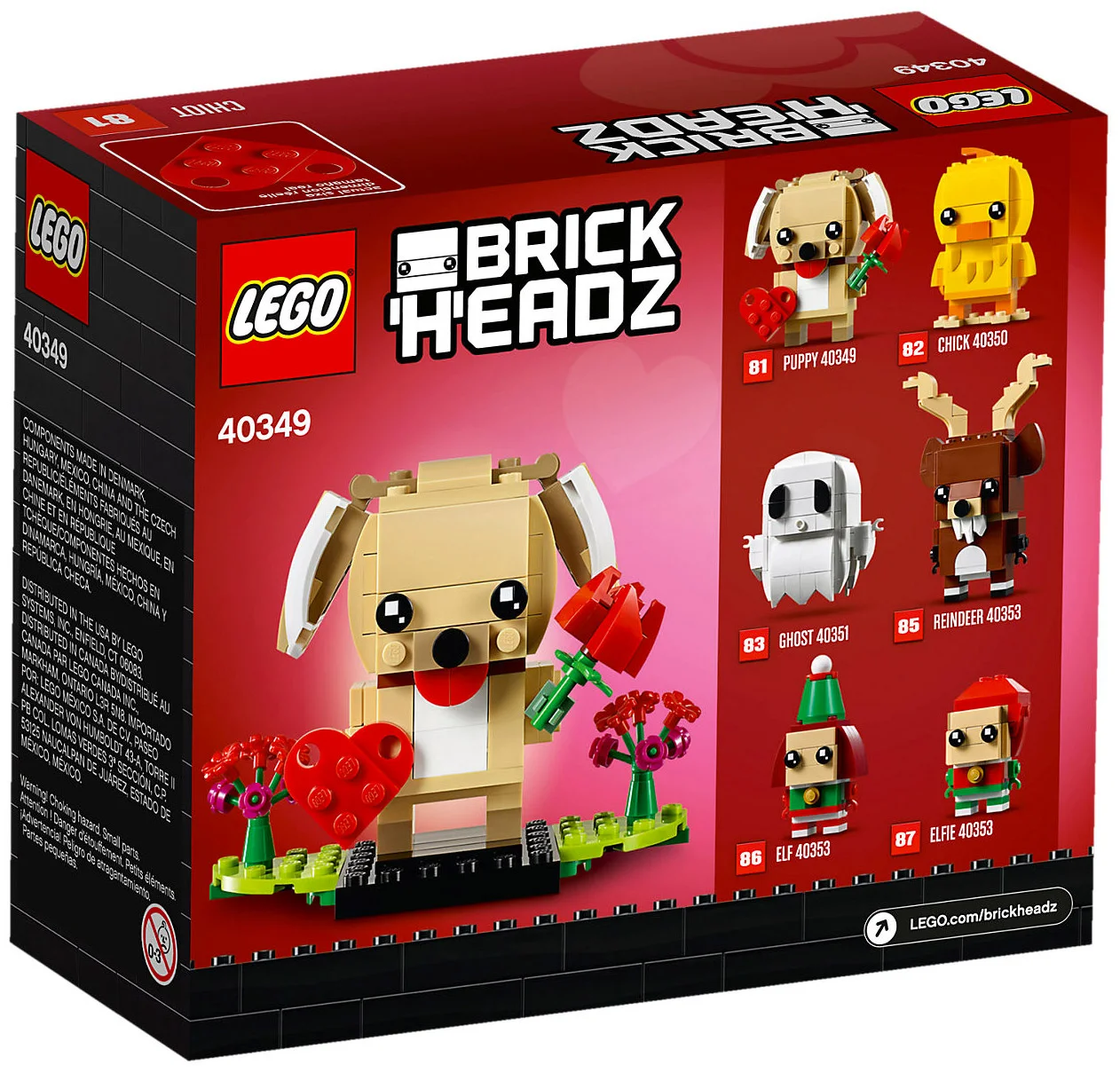 LEGO® BrickHeadz 40349 Cucciolo di San Valentino - vue 4
