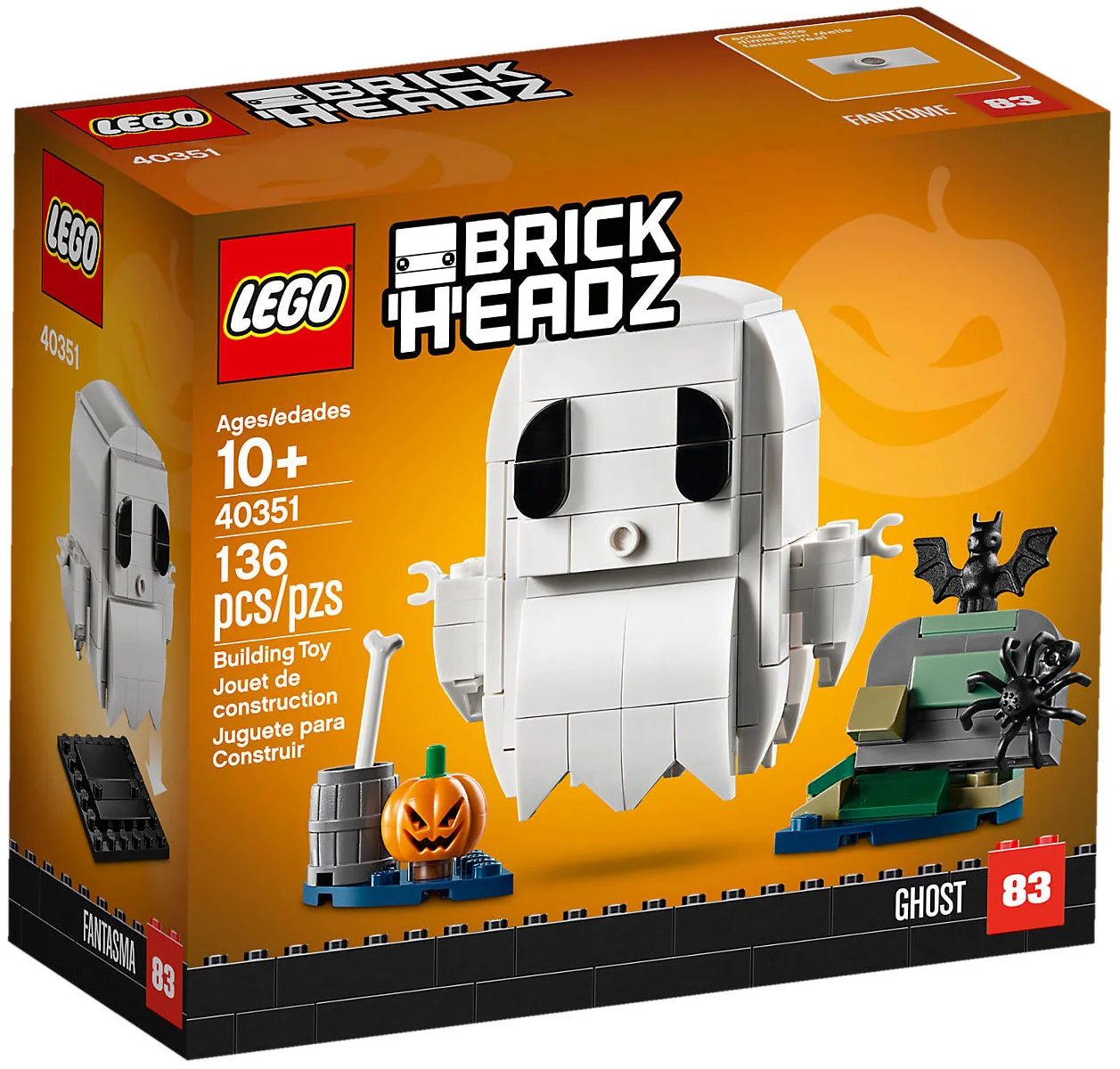 LEGO® BrickHeadz 40351 Fantasma di Halloween - vue 3
