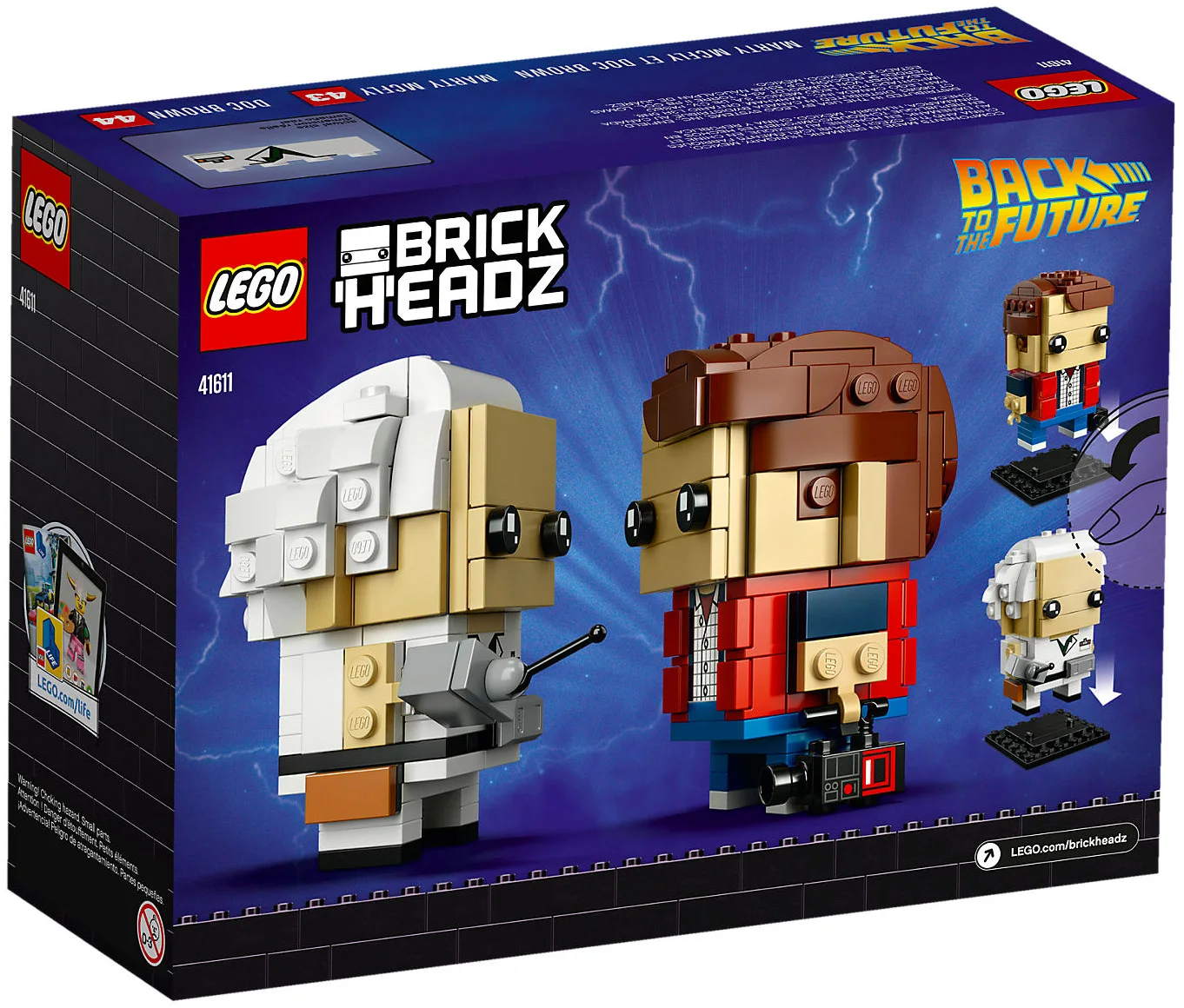 LEGO® BrickHeadz 41611 Marty McFly e Doc Brown - vue 5