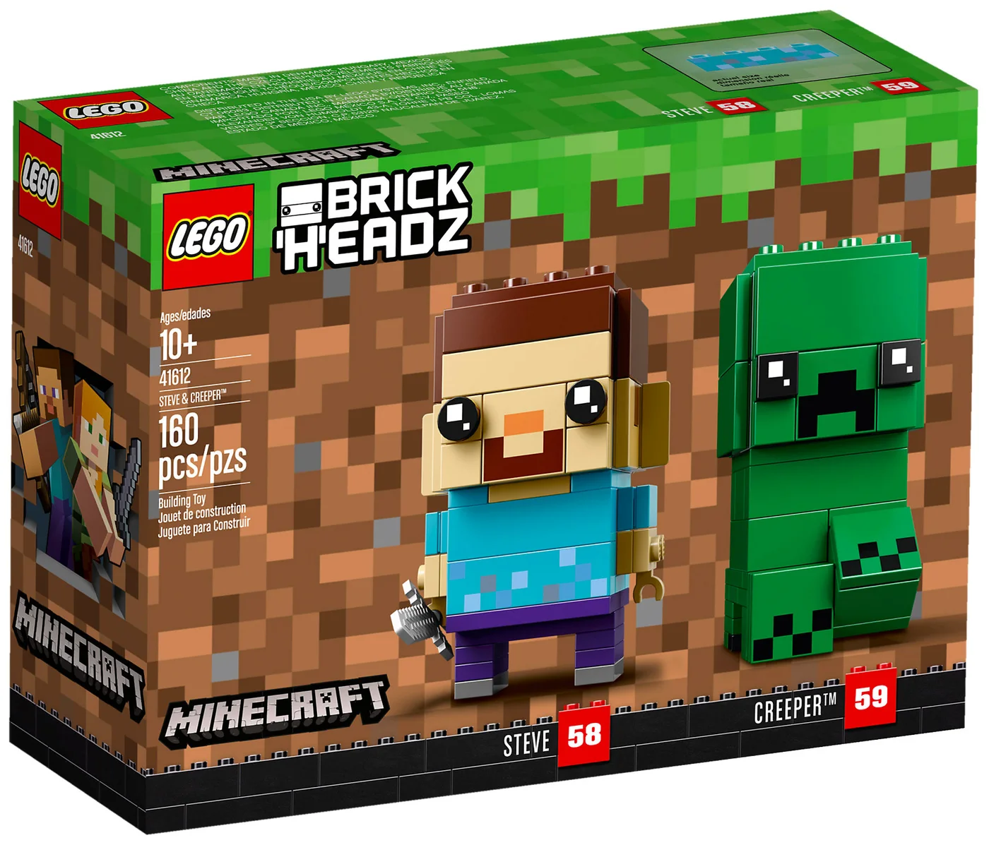 LEGO® BrickHeadz 41612 Steve e Creeper - vue 4