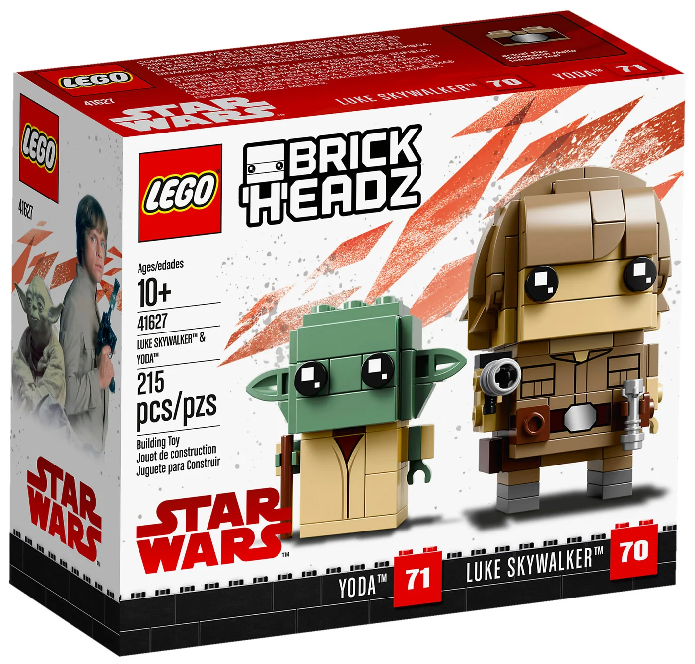 LEGO® BrickHeadz 41627 Luke Skywalker e Yoda - vue 4