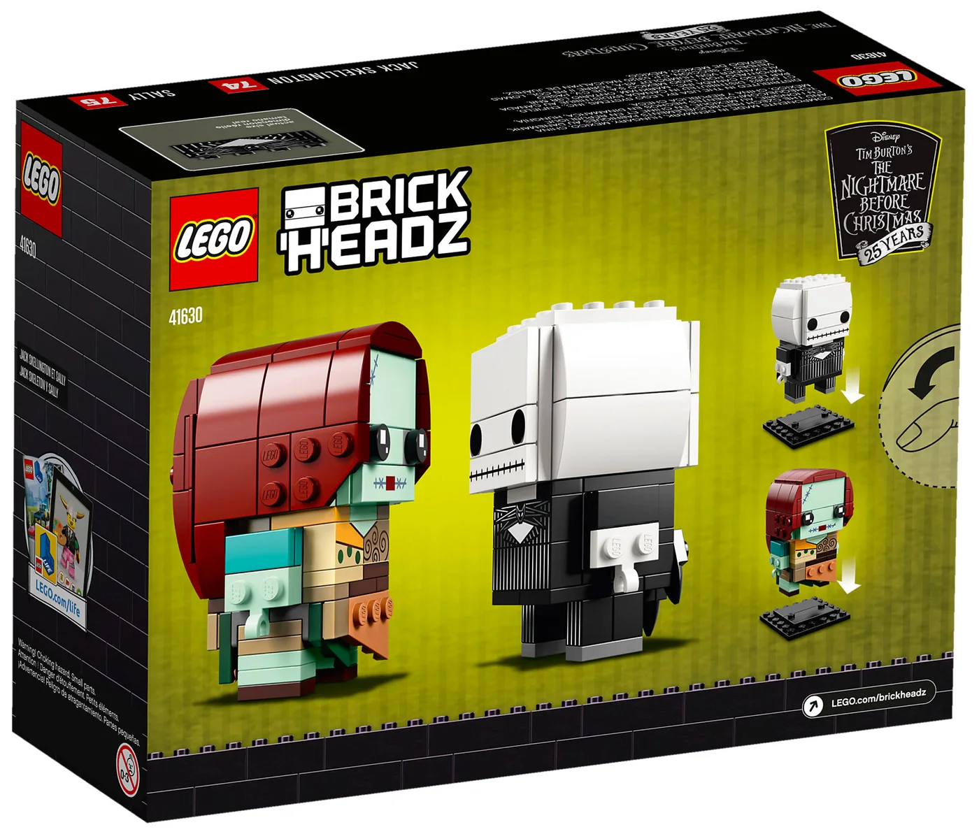 LEGO® BrickHeadz 41630 Jack Skeletron e Sally - vue 5