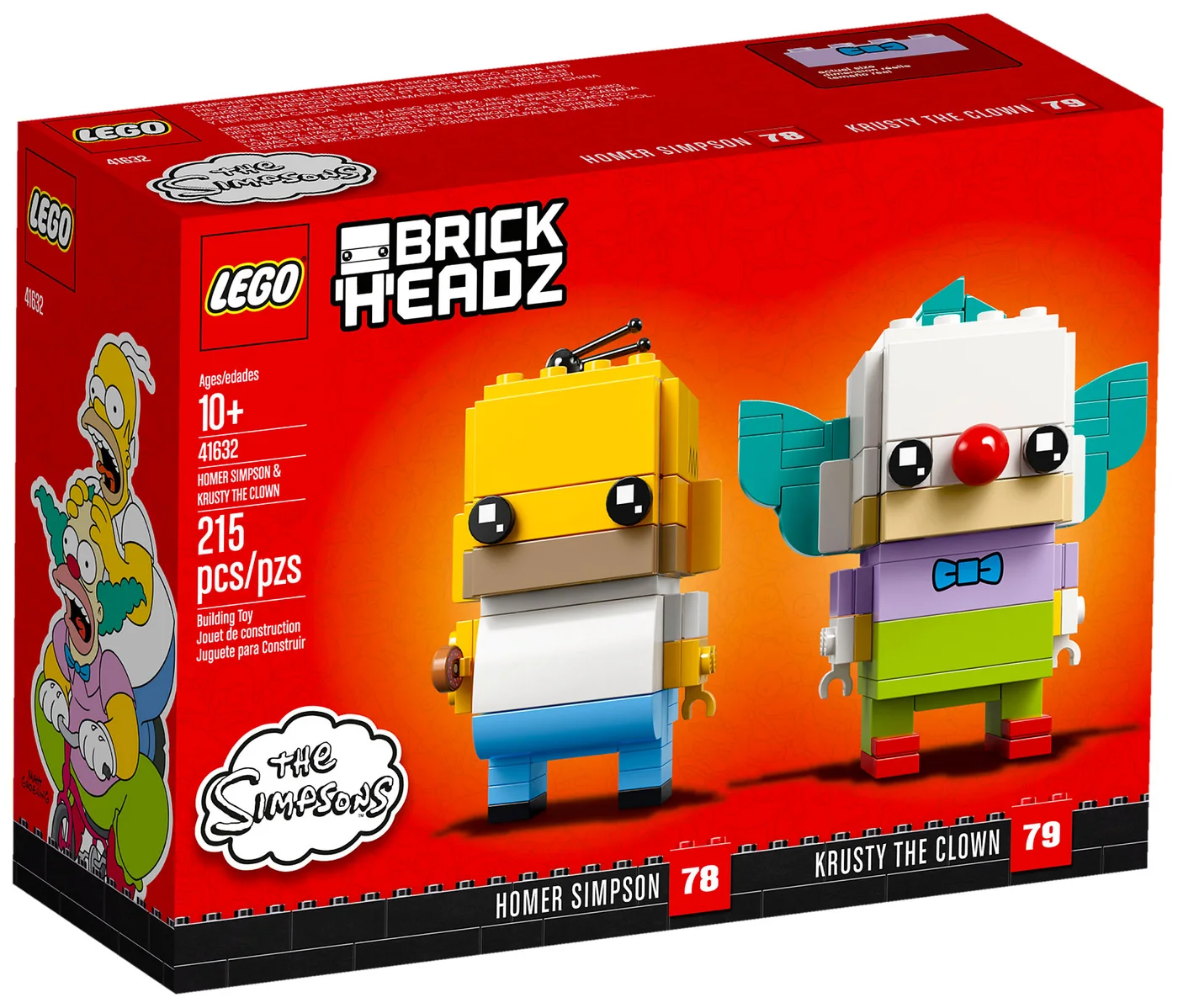 LEGO® BrickHeadz 41632 Homer Simpson e Krusty il Clown - vue 2