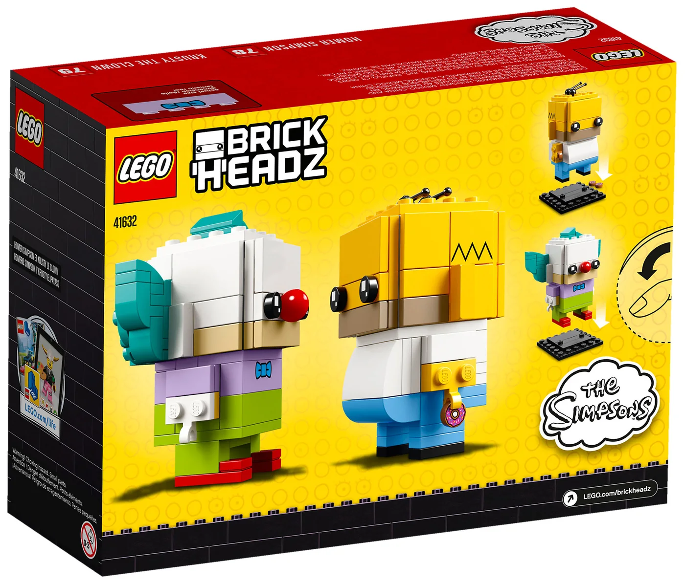 LEGO® BrickHeadz 41632 Homer Simpson e Krusty il Clown - vue 3