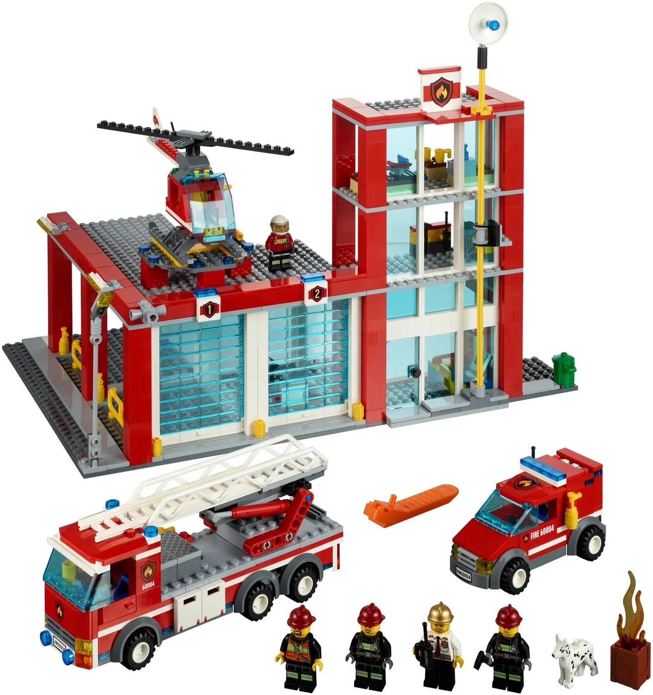 LEGO® City 60004 Caserma dei pompieri - vue 2