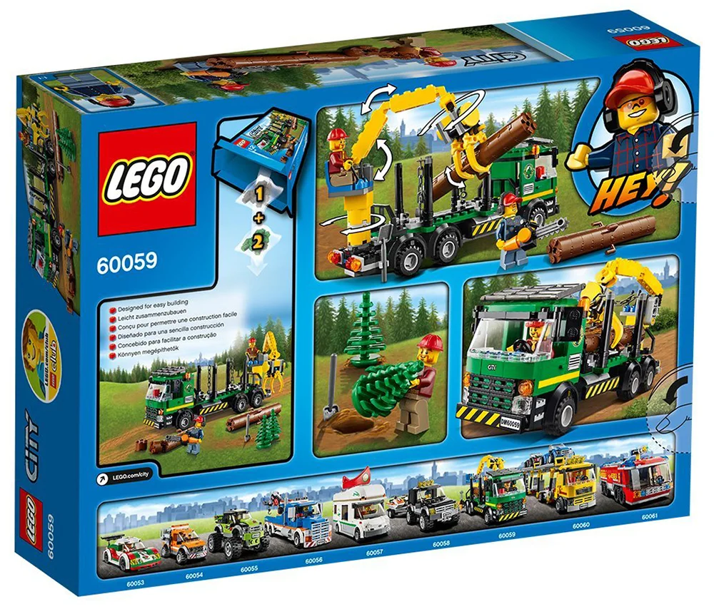 LEGO® City 60059 Trasportatore di tronchi - vue 2