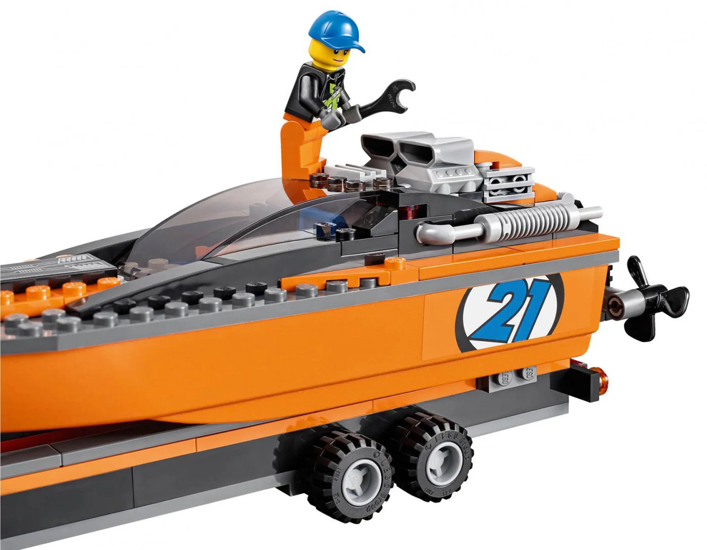 LEGO® City 60085 4×4 trasporta motoscafo - vue 8