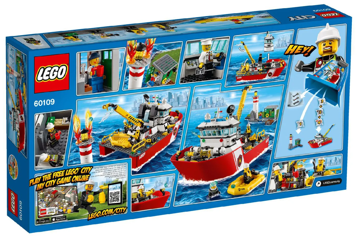 LEGO® City 60109 Barca dei pompieri - vue 2
