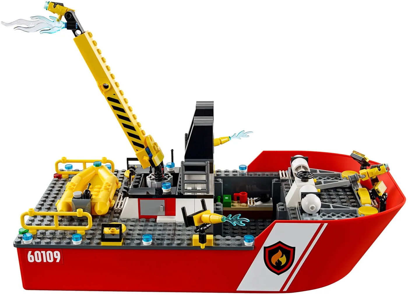 LEGO® City 60109 Barca dei pompieri - vue 5