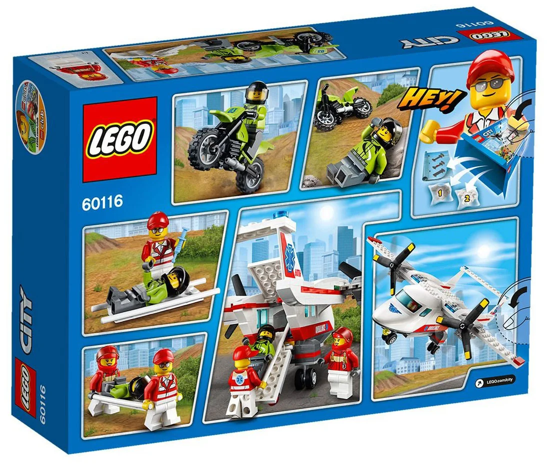 LEGO® City 60116 Aereo ambulanza - vue 2