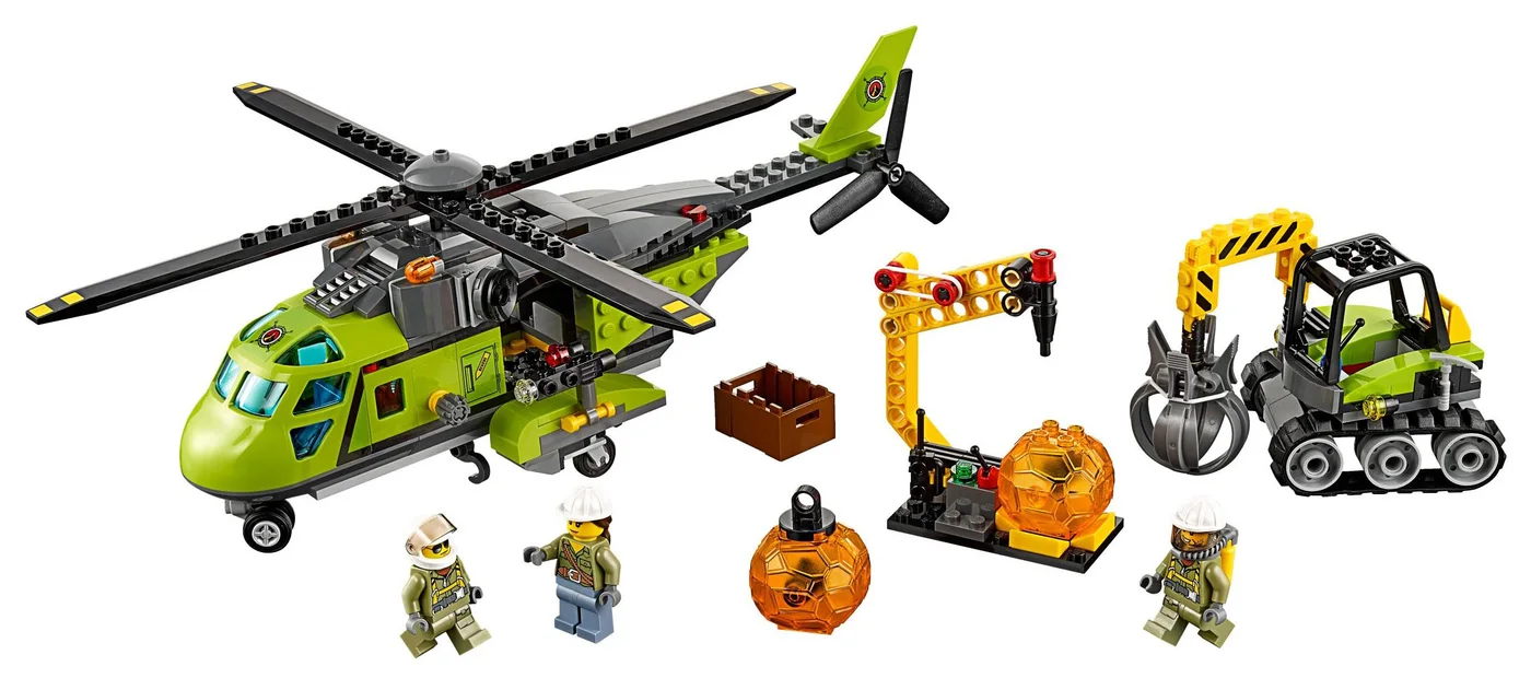 LEGO® City 60123 Elicottero rifornimenti vulcano - vue 3