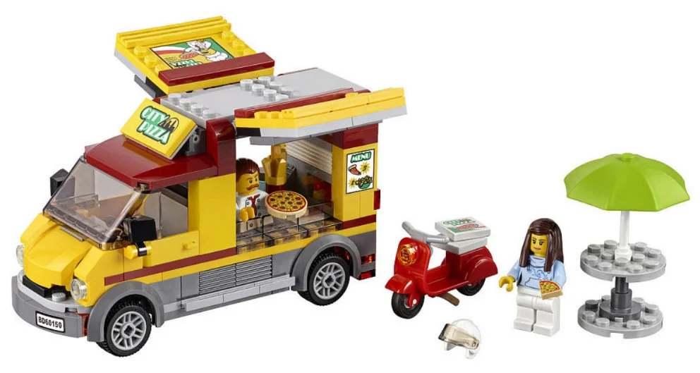 LEGO® City 60150 Furgone della pizza - vue 3