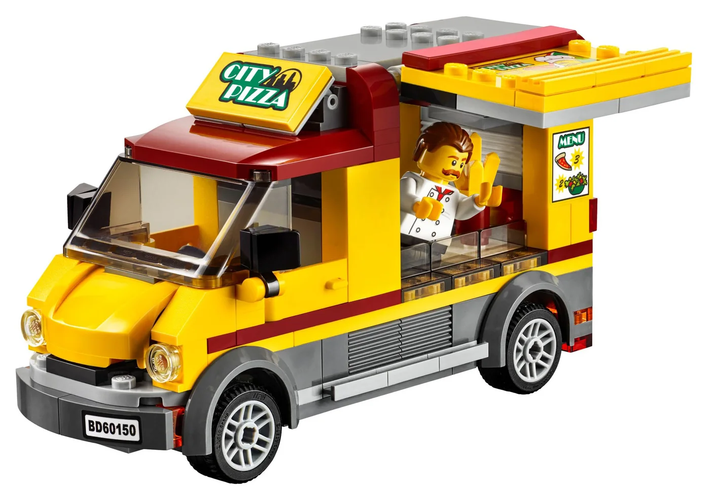 LEGO® City 60150 Furgone della pizza - vue 4