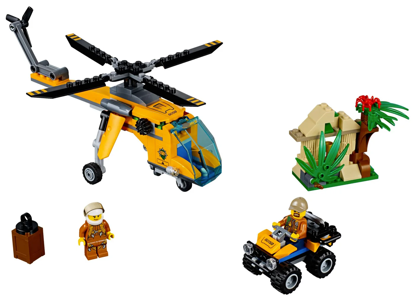 LEGO® City 60158 Elicottero cargo della giungla - vue 2
