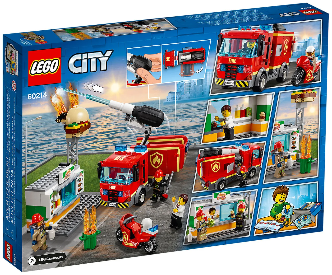 LEGO® City 60214 Fiamme al Burger Bar - vue 2