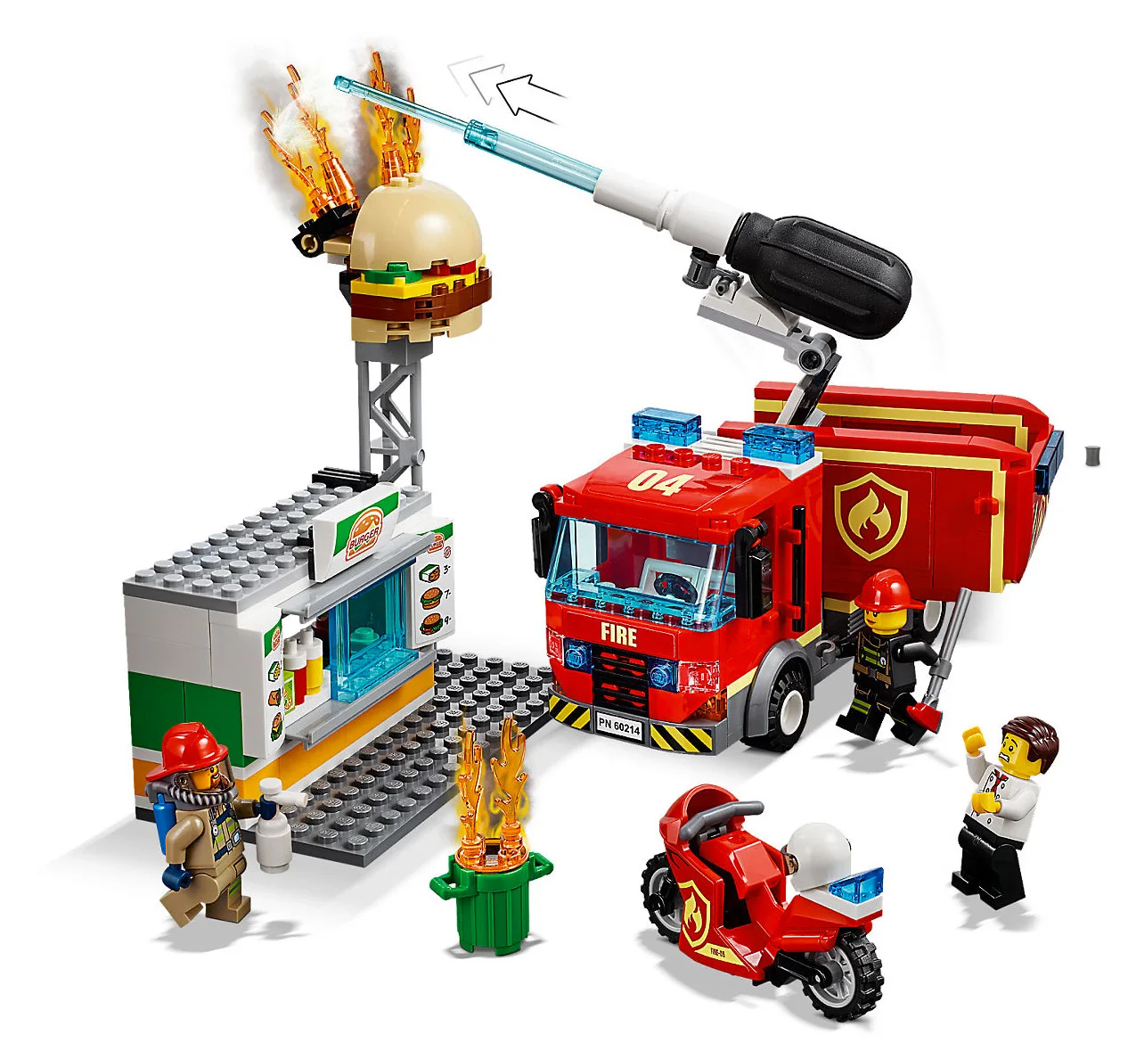 LEGO® City 60214 Fiamme al Burger Bar - vue 5