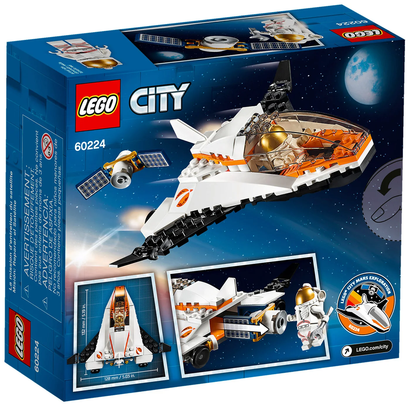 LEGO® City 60224 Missione di riparazione satellitare - vue 2