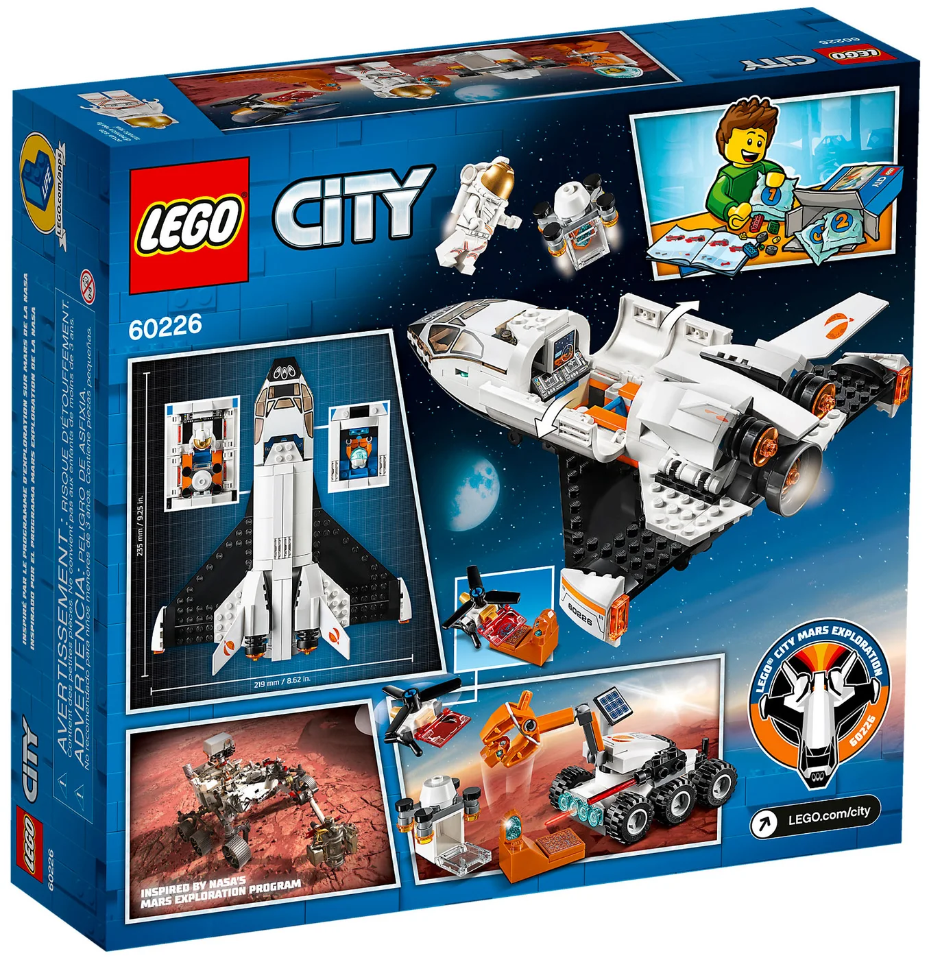LEGO® City 60226 Shuttle di ricerca su Marte - vue 2