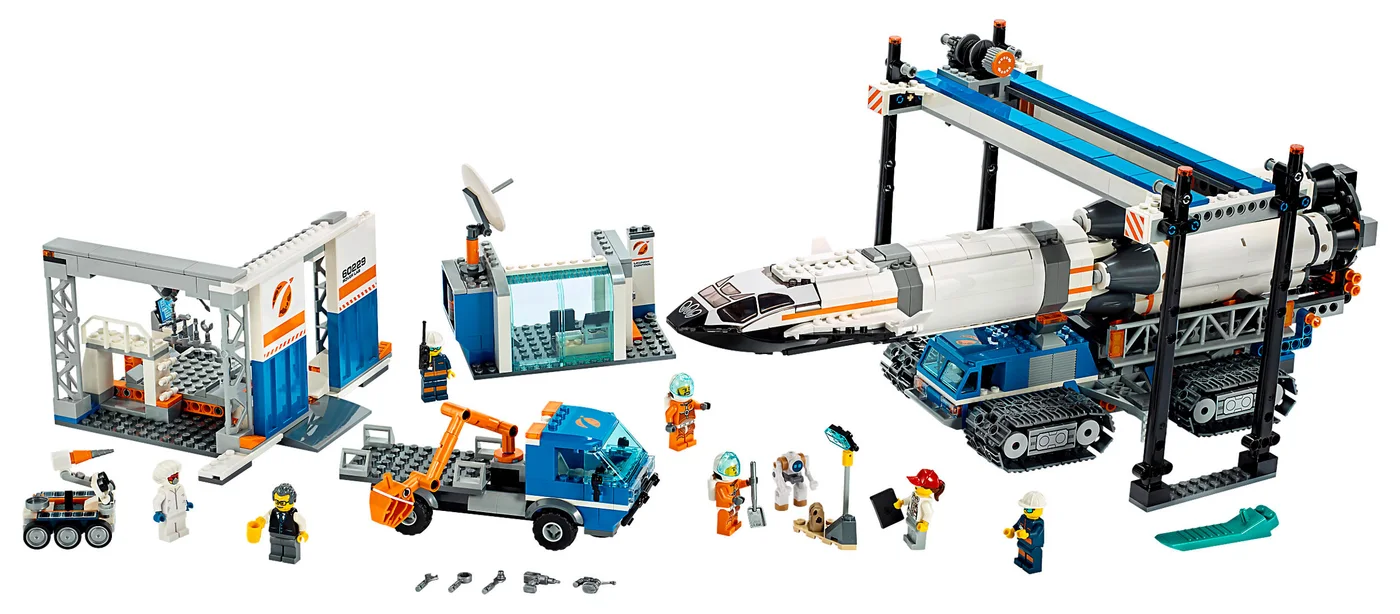 LEGO® City 60229 Assemblaggio e trasporto del razzo - vue 3