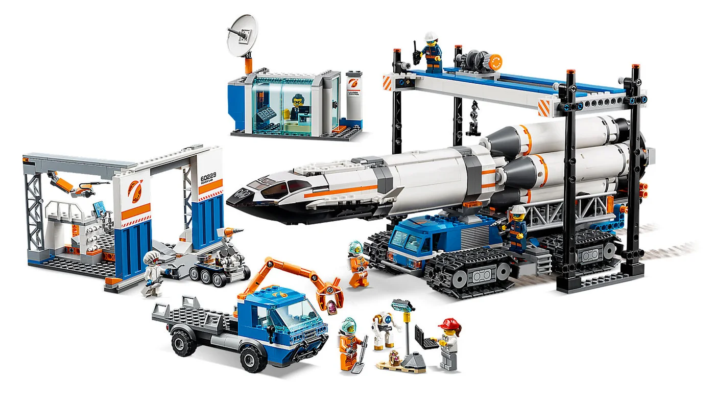 LEGO® City 60229 Assemblaggio e trasporto del razzo - vue 4