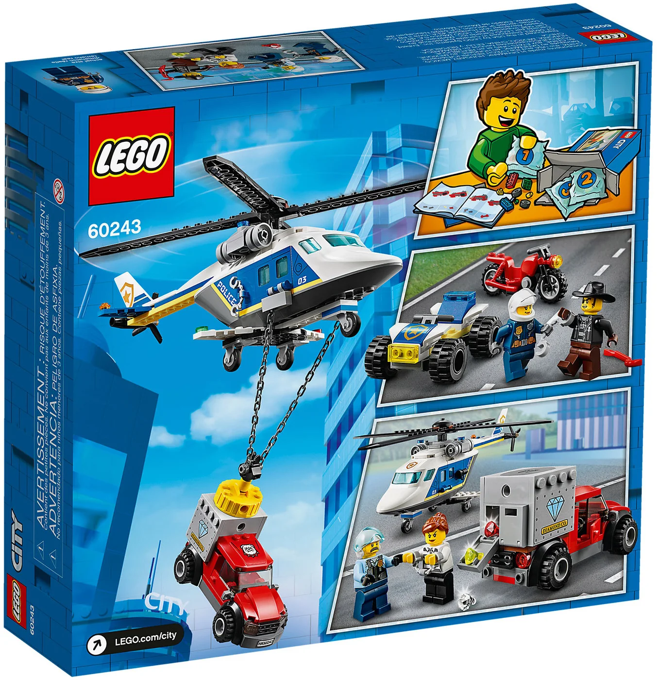 LEGO® City 60243 Inseguimento sull’elicottero della polizia - vue 2