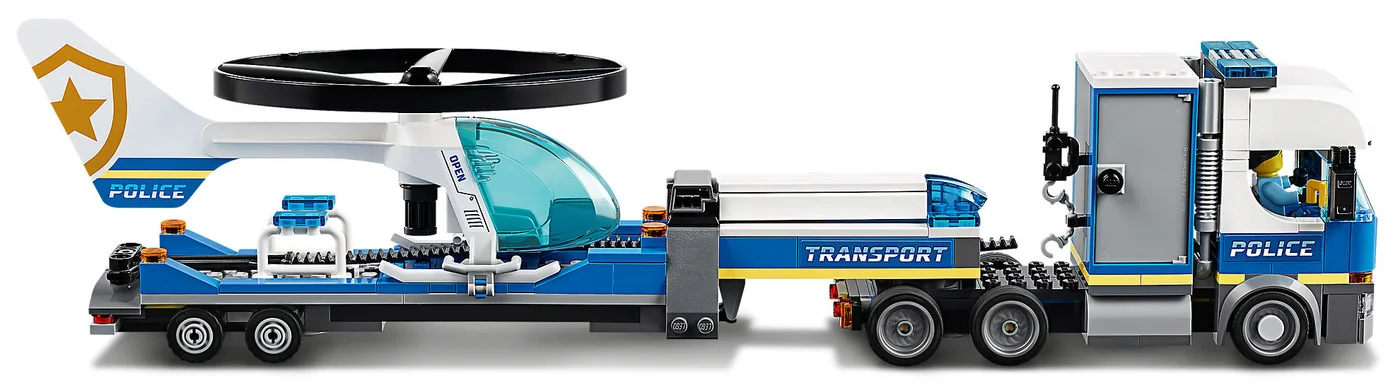 LEGO® City 60244 Trasportatore di elicotteri della polizia - vue 4