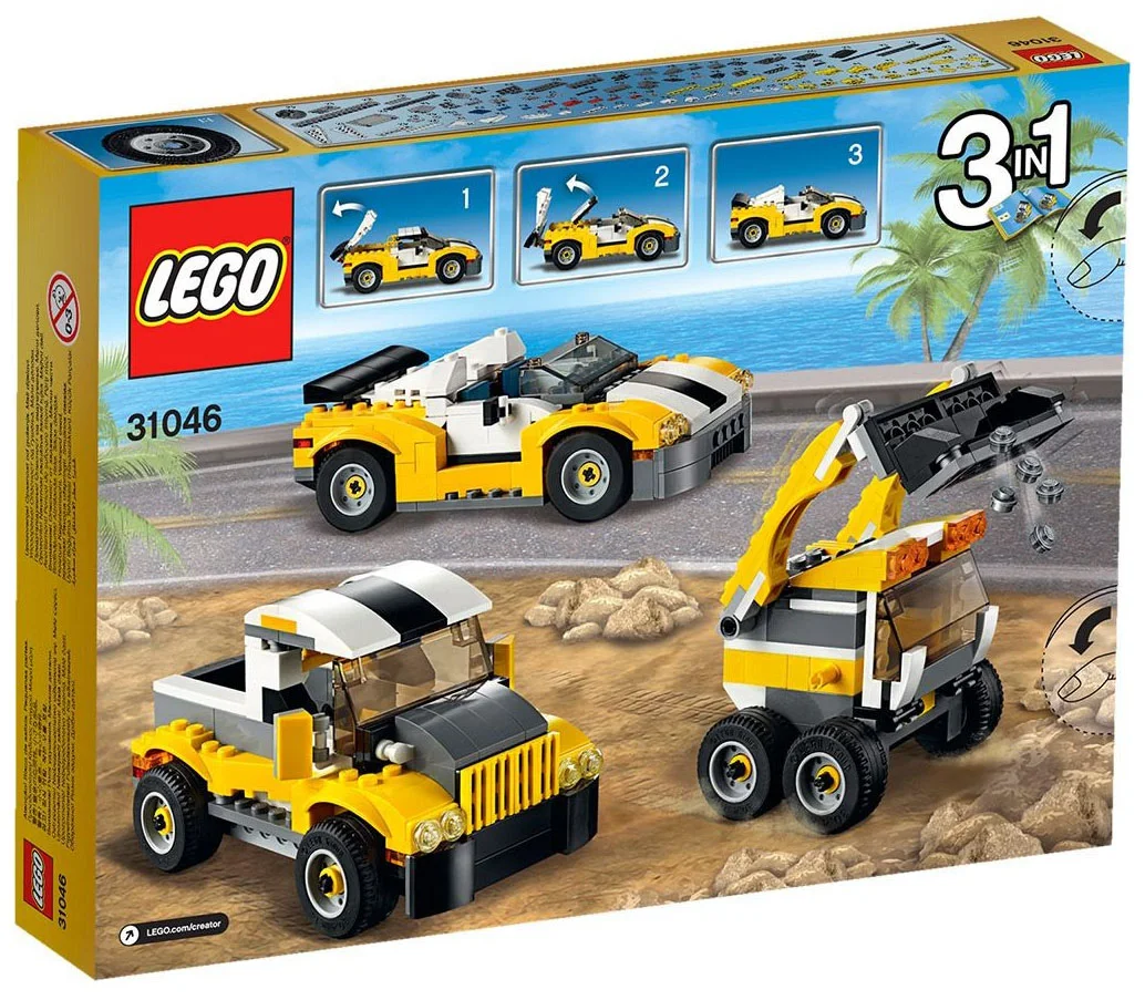 LEGO® Creator 31046 Auto Sportiva Gialla - vue 2