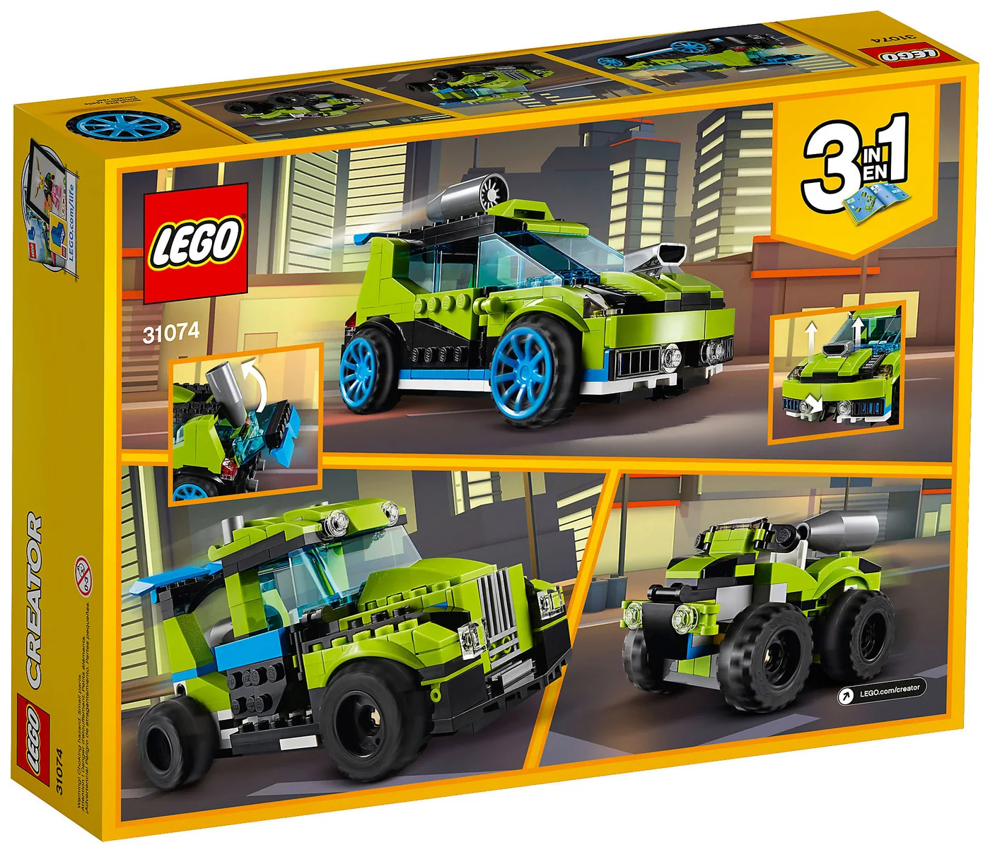 LEGO® Creator 31074 Auto da Rally Razzo - vue 2