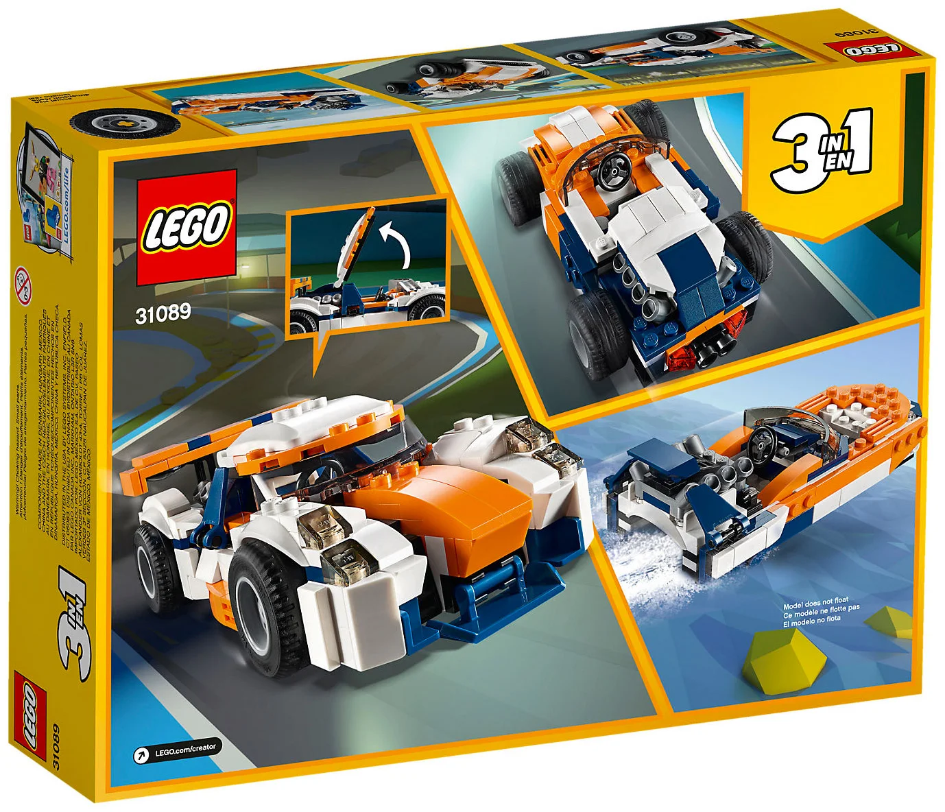 LEGO® Creator 31089 Sunset Track Racer - vue 2