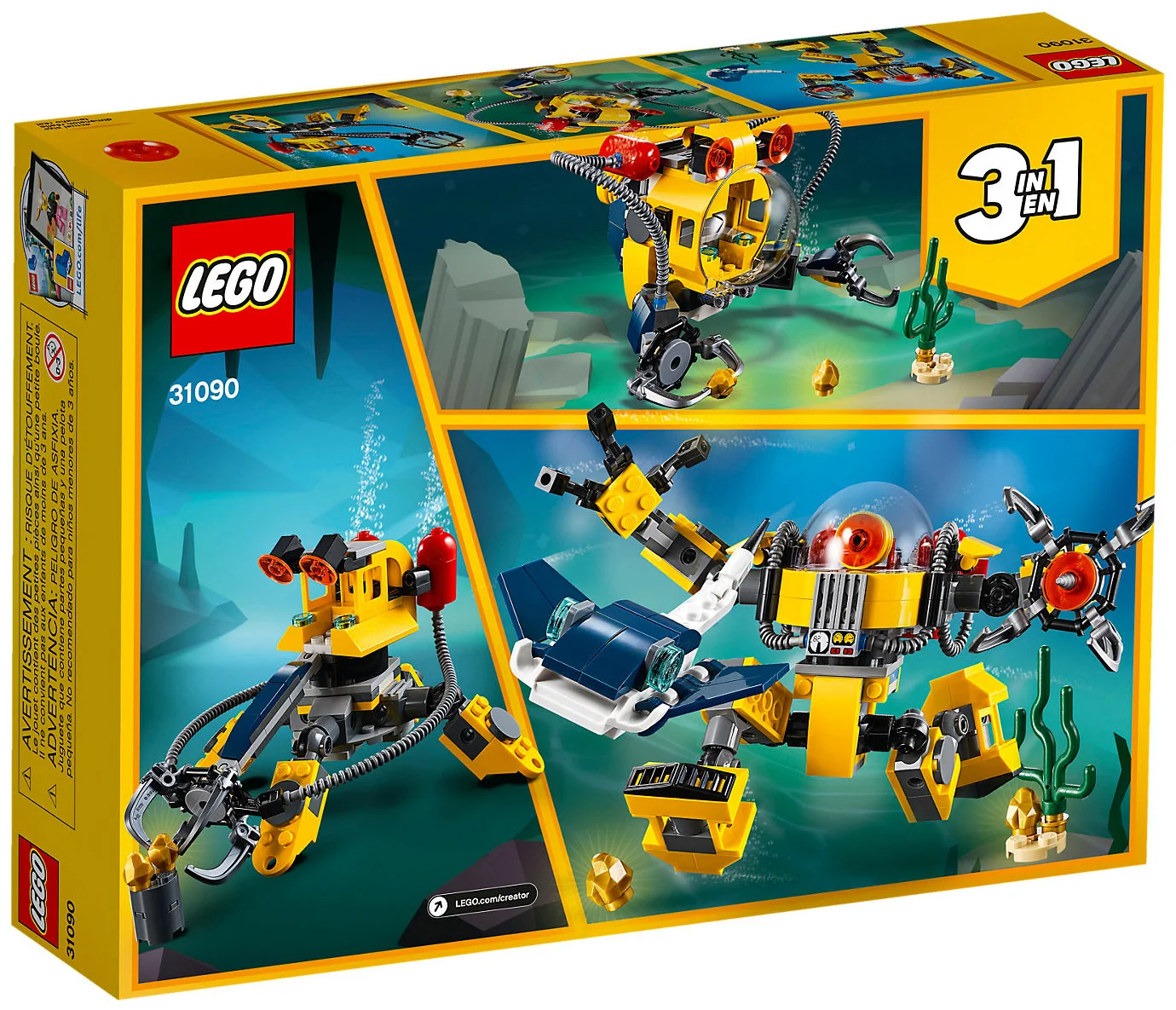 LEGO® Creator 31090 Robot Sottomarino - vue 2