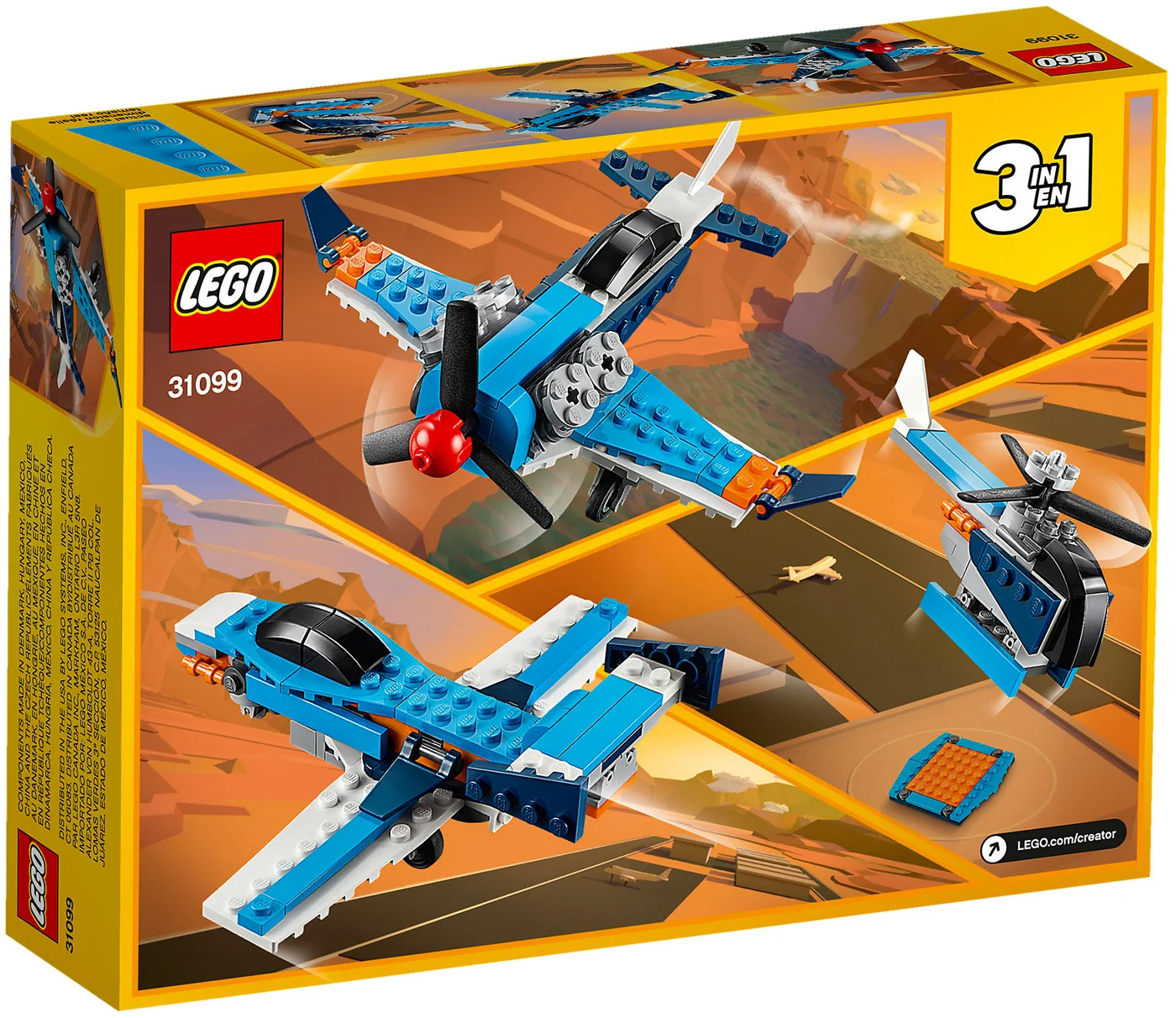 LEGO® Creator 31099 Propeller Plane - vue 2