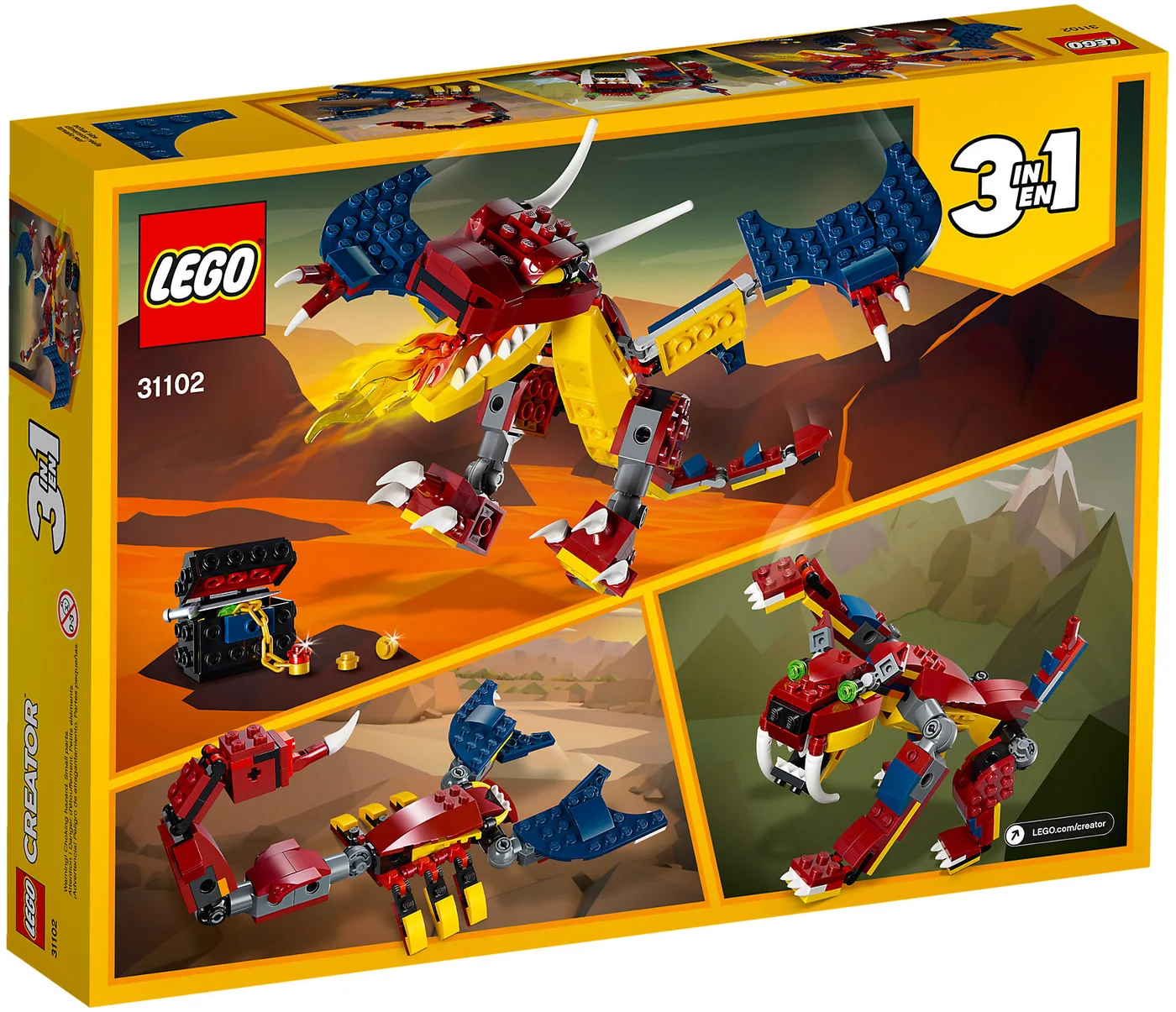 LEGO® Creator 31102 Fire Dragon - vue 2