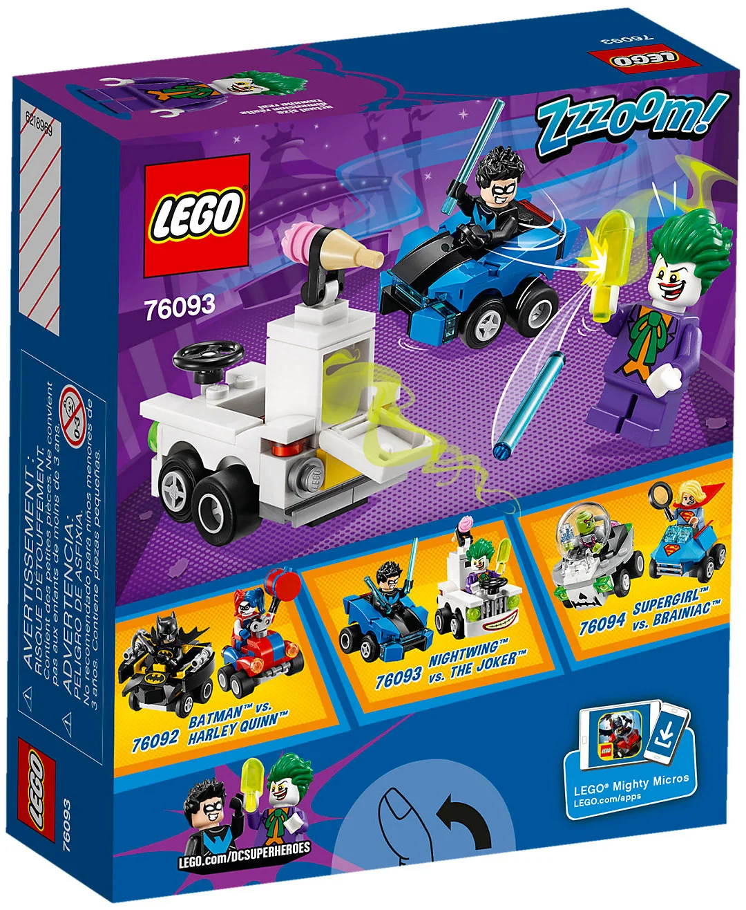 LEGO® DC Comics Super Heroes 76093 Mighty Micros: Nightwing contro Joker - vue 6