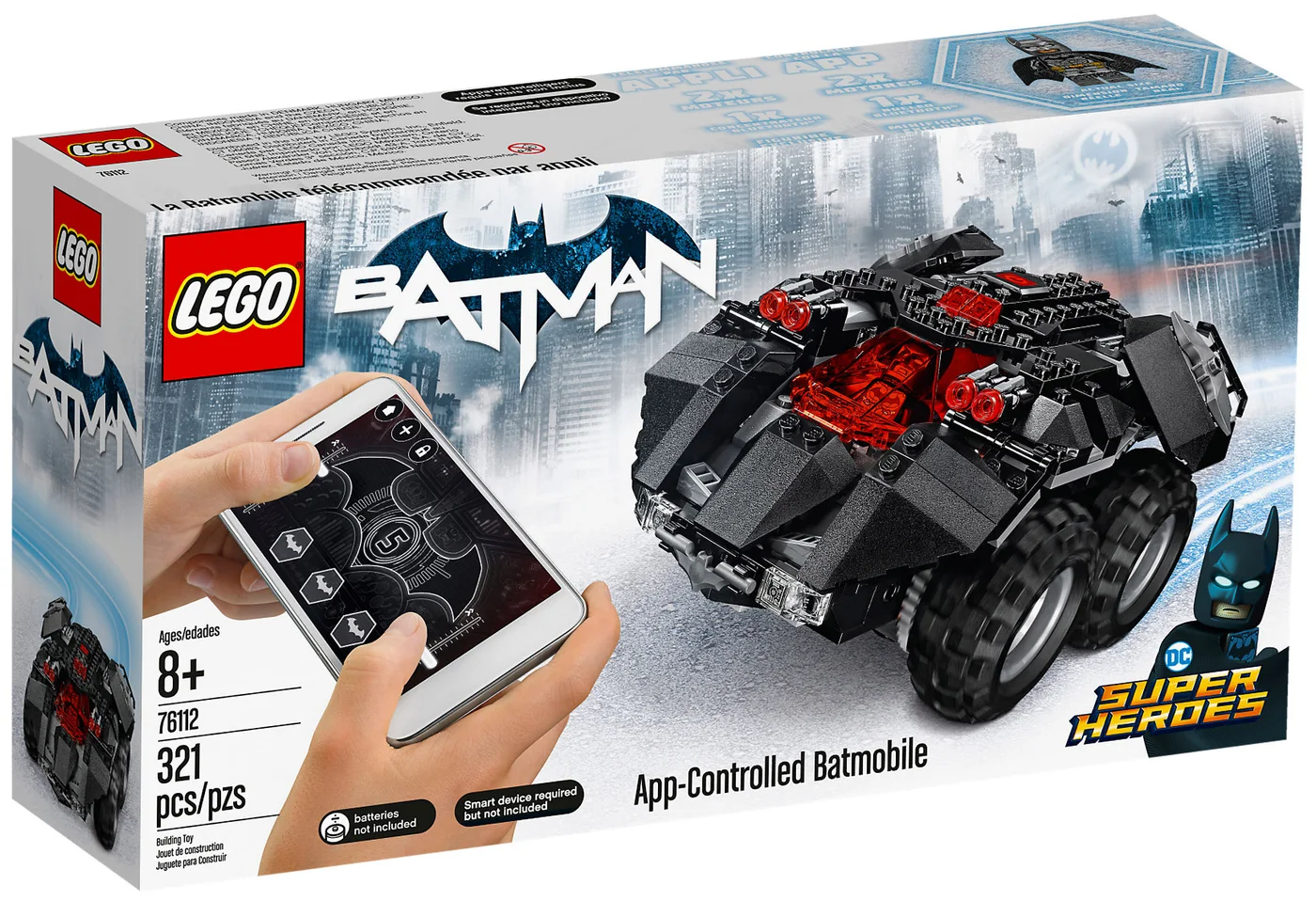 LEGO® DC Comics Super Heroes 76112 Batmobile controllata tramite app - vue 4