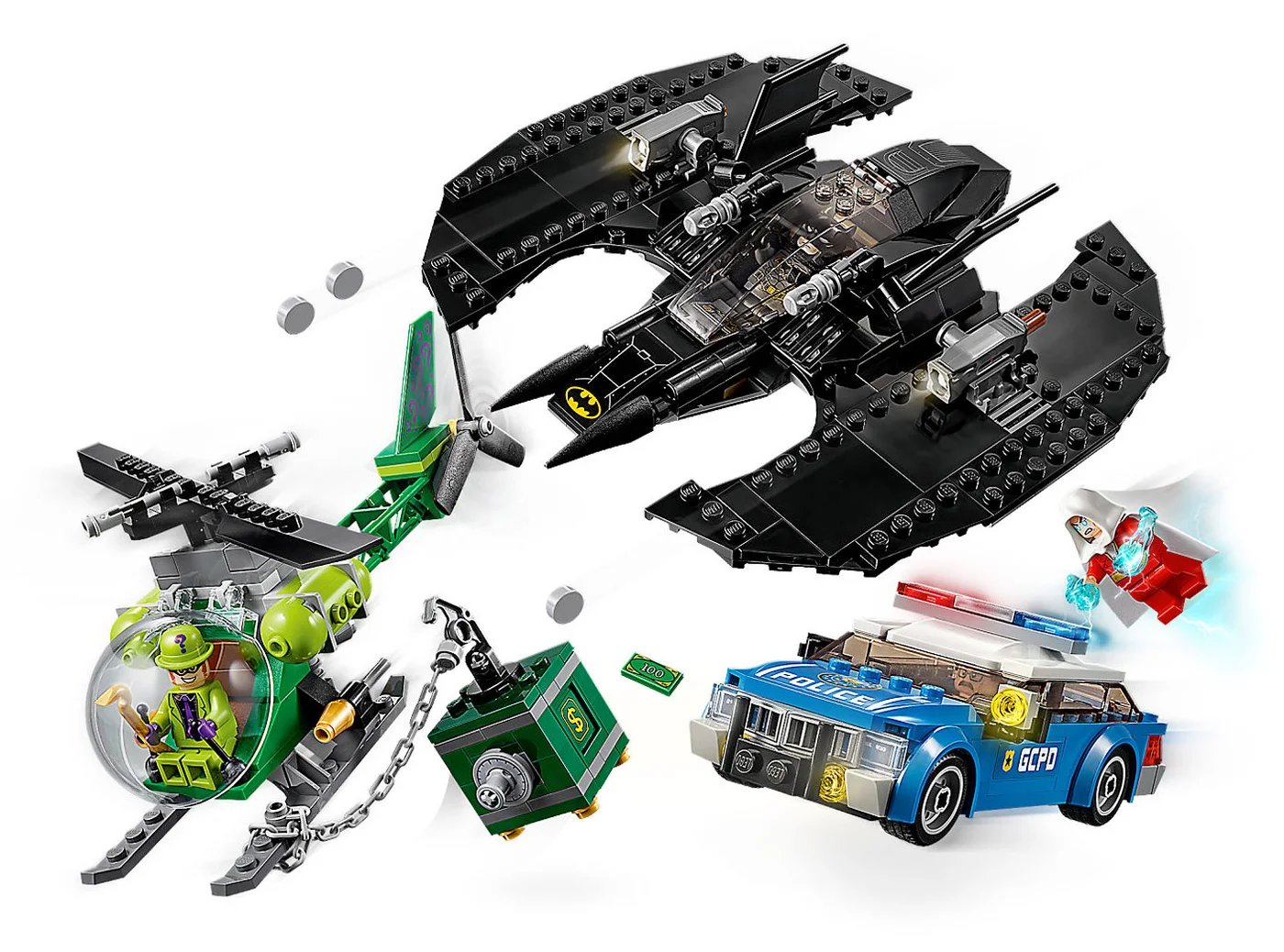 LEGO® DC Comics Super Heroes 76120 Bat-aereo di Batman e la rapina dell’Enigmista - vue 3