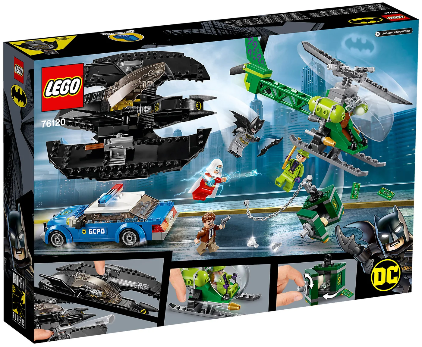 LEGO® DC Comics Super Heroes 76120 Bat-aereo di Batman e la rapina dell’Enigmista - vue 5