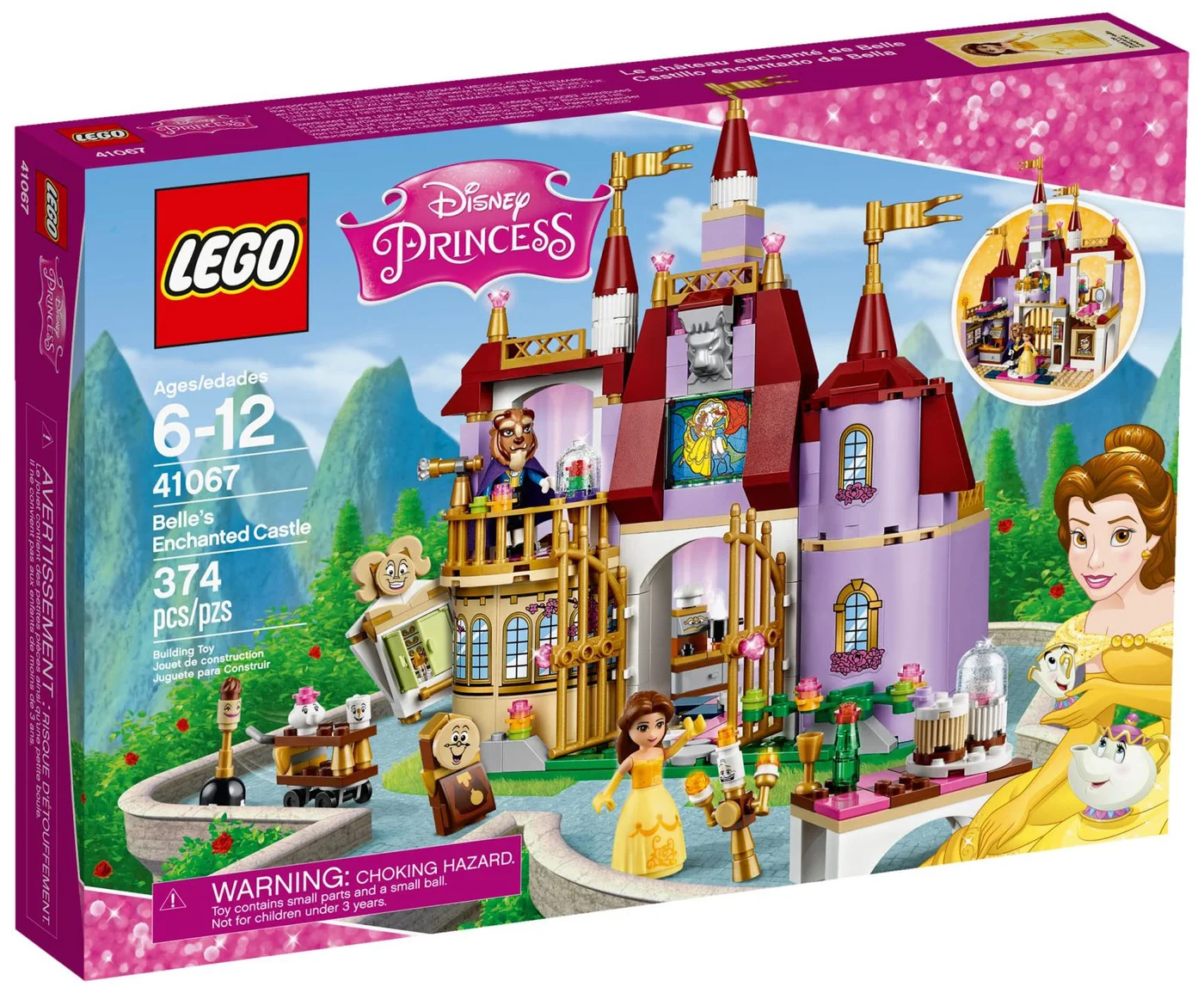 LEGO® Disney 41067 Il castello incantato di Belle - vue 9