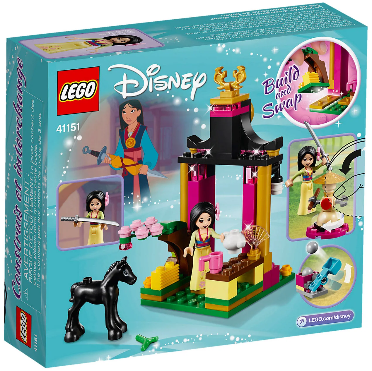 LEGO® Disney 41151 Il giorno di addestramento di Mulan - vue 5