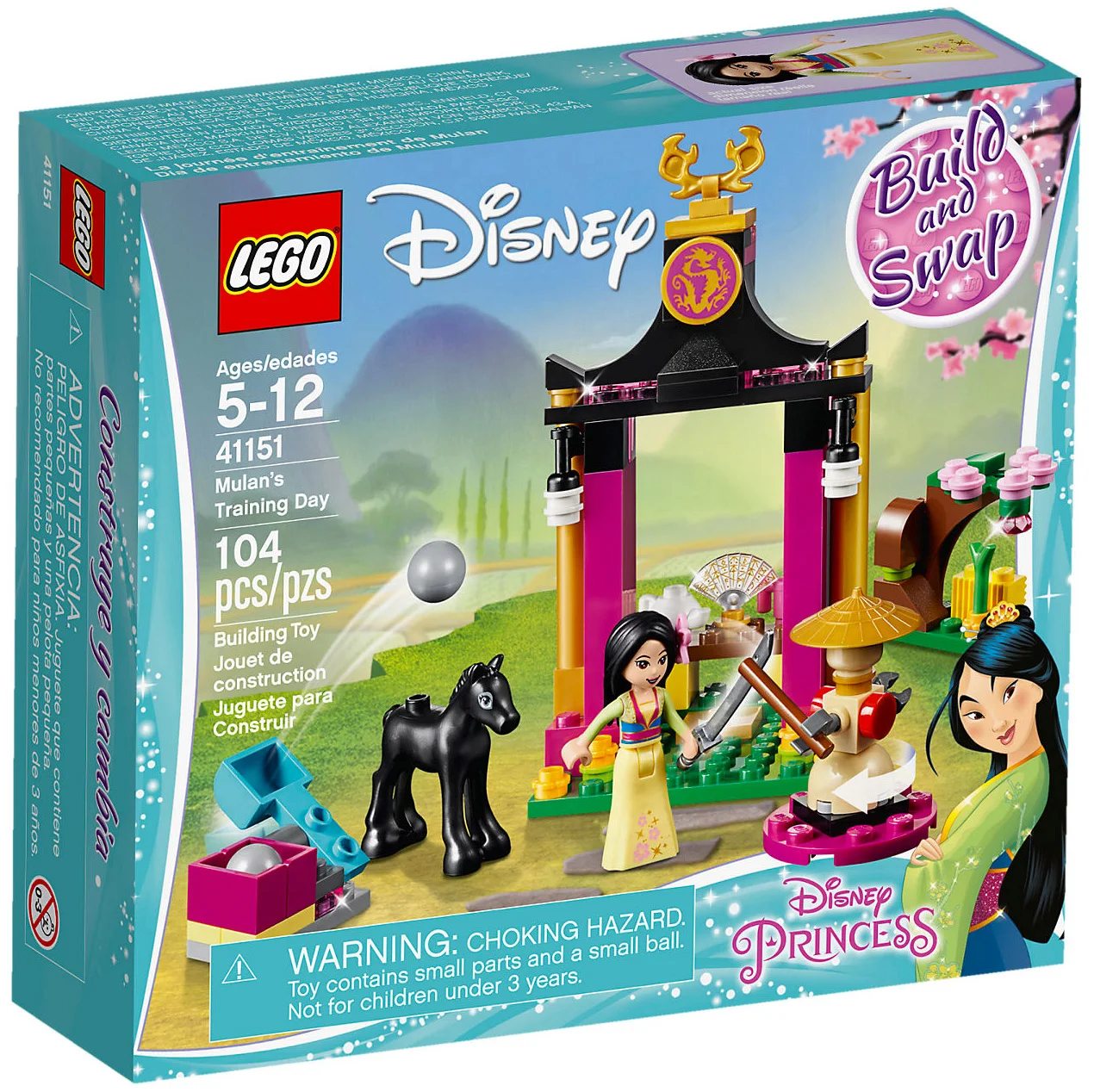 LEGO® Disney 41151 Il giorno di addestramento di Mulan - vue 6