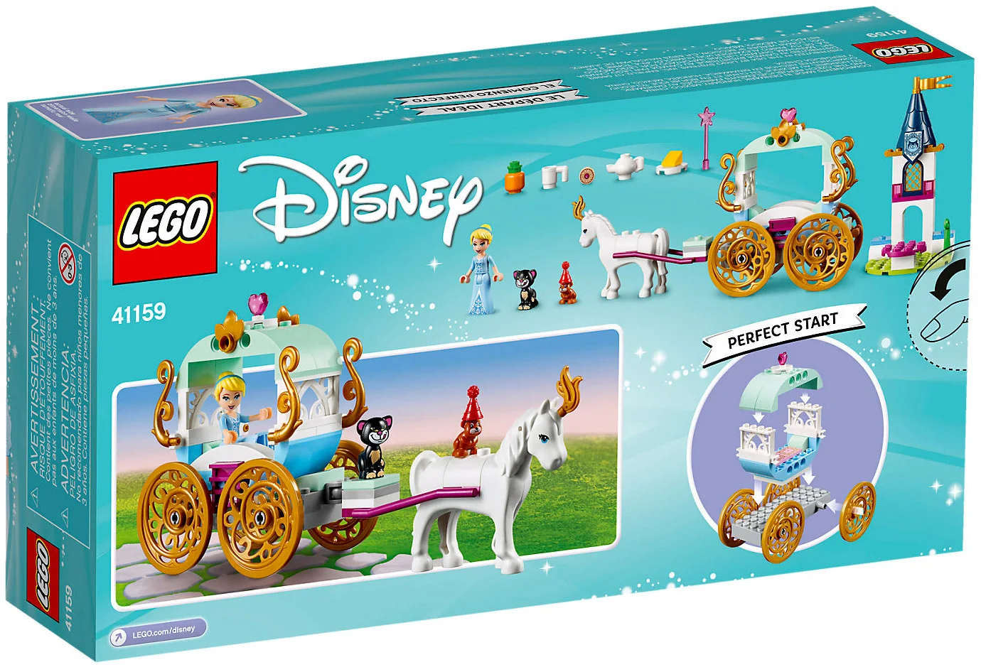 LEGO® Disney 41159 Il giro in carrozza di Cenerentola - vue 5