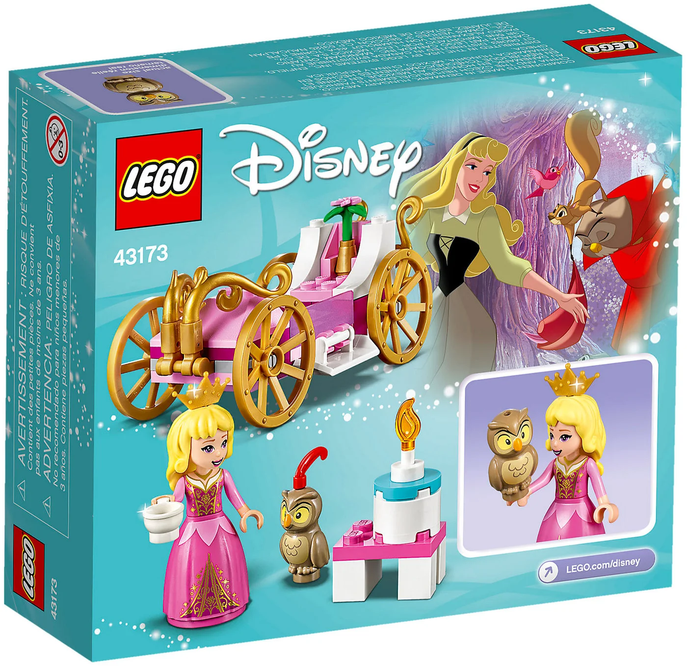 LEGO® Disney 43173 La carrozza reale di Aurora - vue 5