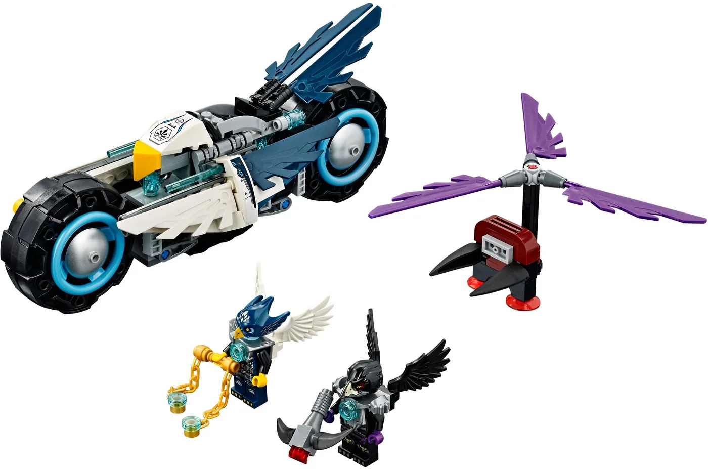 LEGO® Legends of Chima 70007 La Bi-moto di Eglor - vue 5