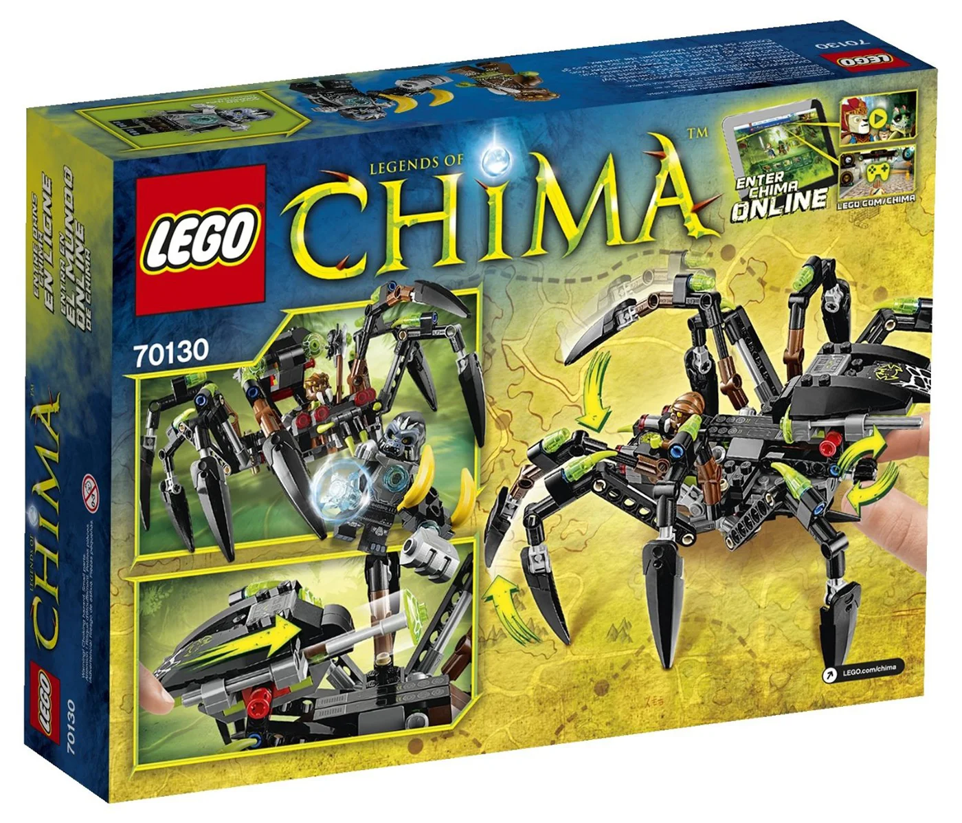 LEGO® Legends of Chima 70130 Il ragno predatore di Sparratus - vue 3