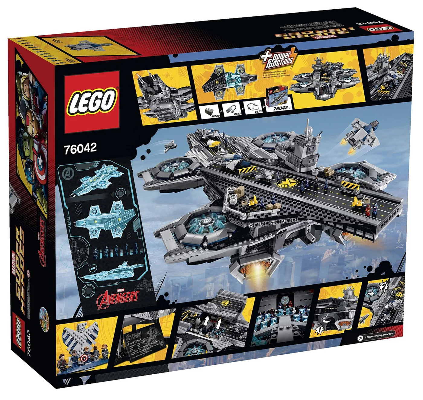 LEGO® Marvel Super Heroes 76042 Helicarrier dello S.H.I.E.L.D. - vue 2